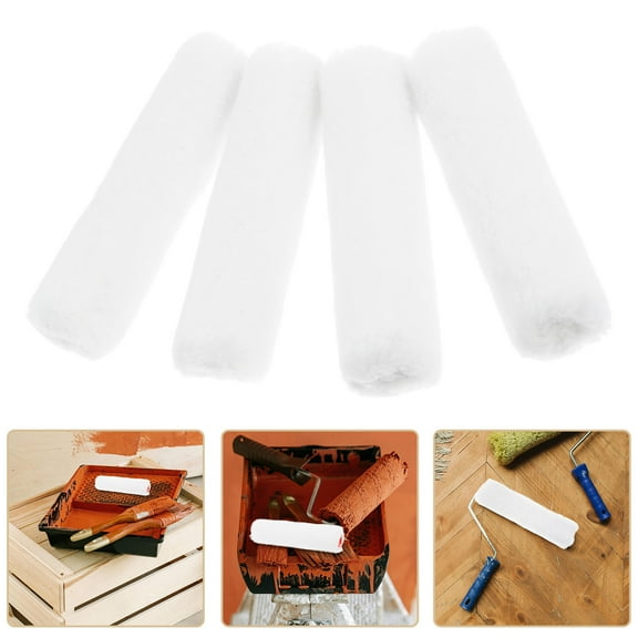 WRISTBIQUE Small Paint Roller Cotton Thread For House Painting 4Pcs 1.10X1.10In