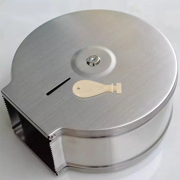 WRISTBIQUE 4Pcs Paper Dispenser Lock Core Key for Toilet Paper Box Beige ABS Material Replacement