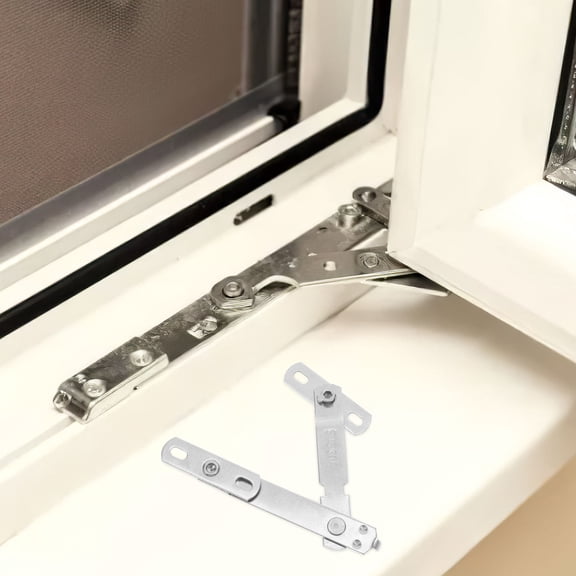 WRISTBIQUE 4 Sets Stainless Steel Window Restrictor Lock for Safety Home