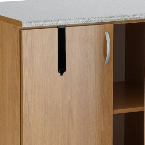 WRISTBIQUE 4Pcs Modern Black Cubicle Hooks for Hanging Clothes Hats and Bags in Home