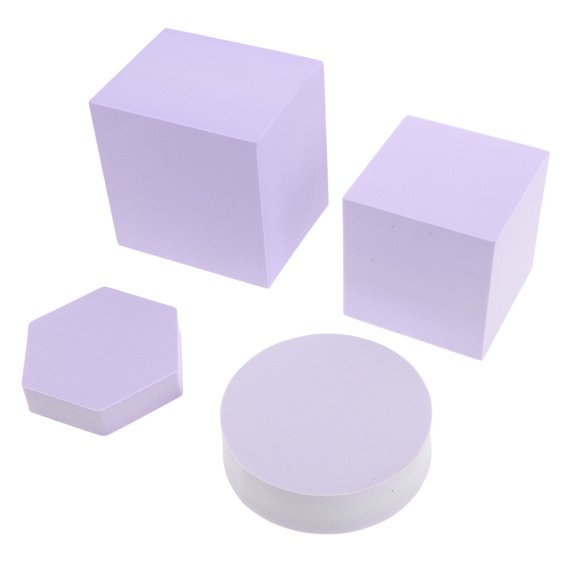 WRISTBIQUE 4Pcs Foam Photography Background Props Lavender Color for DIY Craft and Decorative Use