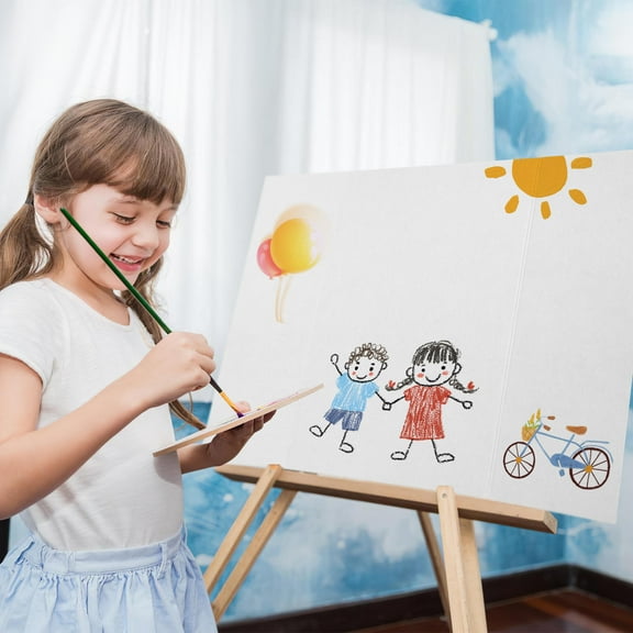 WRISTBIQUE Large Trifold Display Board Smooth Surface Corrugated for Professional Projects 4Pcs