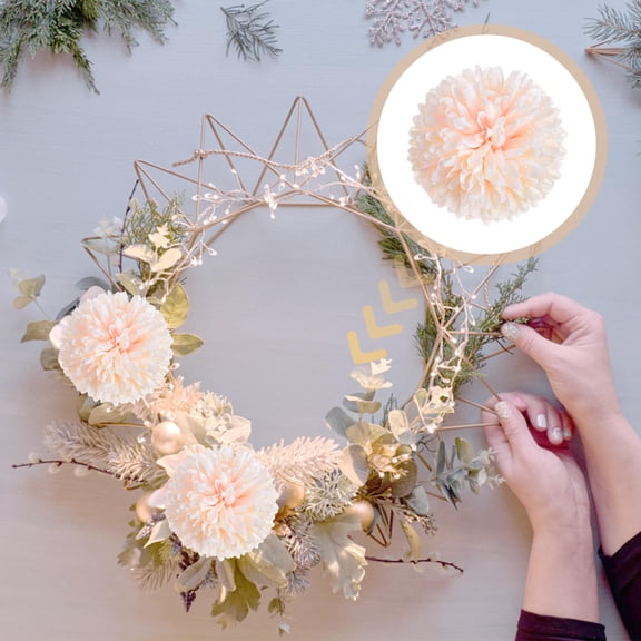 WRISTBIQUE 50 Pcs Artificial Chrysanthemums Small Artificial Flowers Multi Color 6.8x6.8in