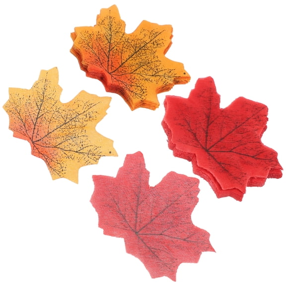 WRISTBIQUE 500pcs Assorted Color Fake Leaves for Thanksgiving Autumnal Home Decor