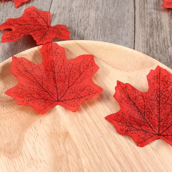 WRISTBIQUE 50 Pcs Leaf-Shaped Cloth Photo Booth Props for Wedding, Birthday, Home Party Decoration Supplies