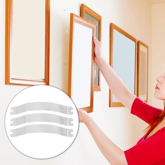 WRISTBIQUE 50Pcs Picture Frame Backing Clips Metal Spring Framing Supplies for Wall Hanging