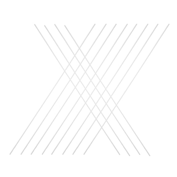 WRISTBIQUE 50Pcs Round Hollow Bar Plastic Tubes For Diy Crafts White Material For Crafting Projects