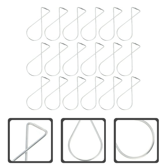 WRISTBIQUE Zinc Alloy Ceiling Grid Hanging Hooks Clips for Artwork and Lights, 50 Pieces and Easy to Install