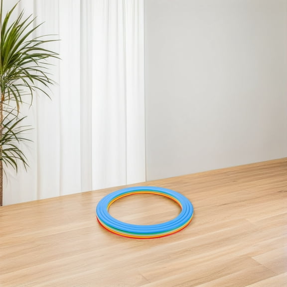 WRISTBIQUE 5Pcs Hand Ring Set: Plastic Circle Rings for Acrobatic Shows and Party Events