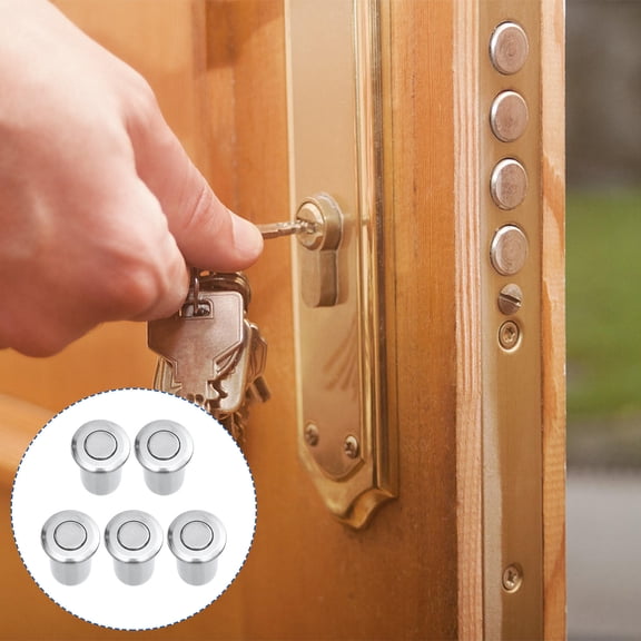 WRISTBIQUE 5-Pack Security Door Bolts, Rust-Resistant Steel with Smooth Polished Finish for Enhanced Home Safety