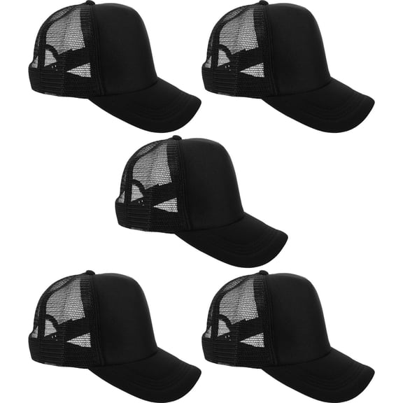 WRISTBIQUE Sublimation Blank Baseball Cap Men Heat Transfer Hat Bulk 5pcs
