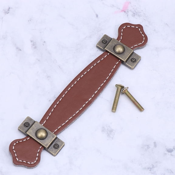 WRISTBIQUE 5-Pack Brown Drawer Pulls and Cabinet Handles, Easy to Install, Ideal for Kitchen Cabinets and Furniture Doors