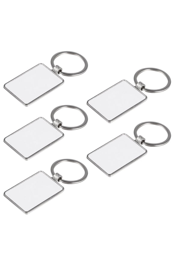 5-Pack Metal Keychain for Sublimation Photo Transfers, Key for Custom