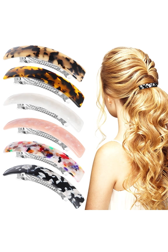 Vintage Hair Barrettes Hair Accessories for Women Daily Life 6 Pcs