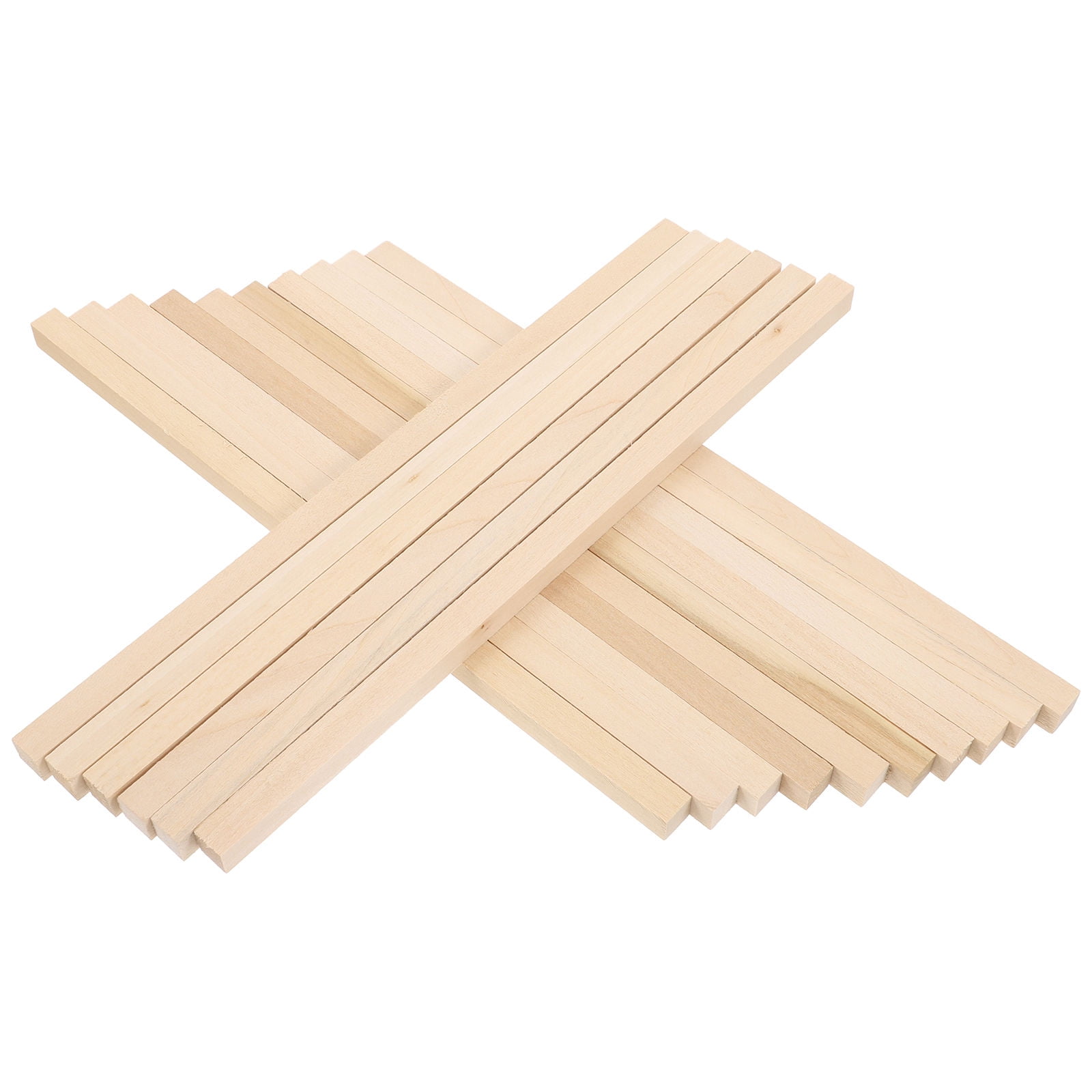 WRISTBIQUE 60Pcs Wood Dowel Rods for Crafts and Projects, Beige Wooden Dowels for Home, Art, and Hobby Use