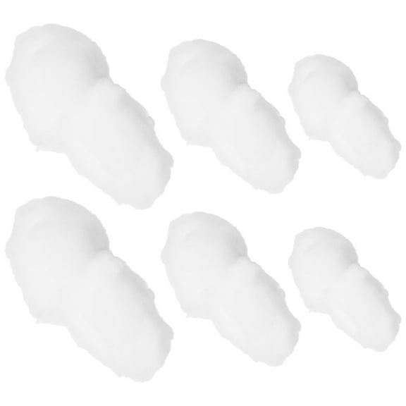 WRISTBIQUE 6Pcs White Simulated Cloud Pendant Hanging Decor for Indoor Ceiling and Wall Decoration