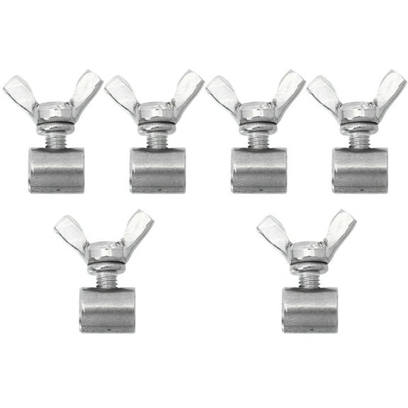 WRISTBIQUE 6Pcs Butterfly Shape Metal Cable Clips Fastening Securing Loads Hanging Banners for Wire and Cable