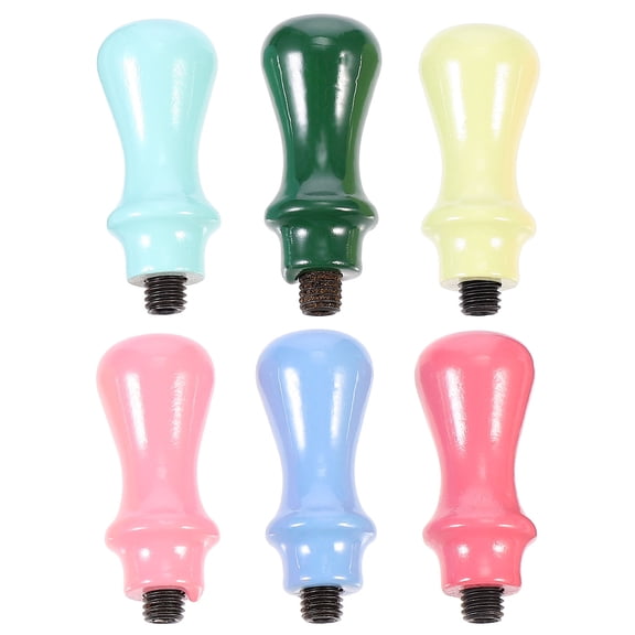 WRISTBIQUE 6Pcs Envelope Sealer Plastic Assorted Color Replacement Handle for Craft Enthusiasts