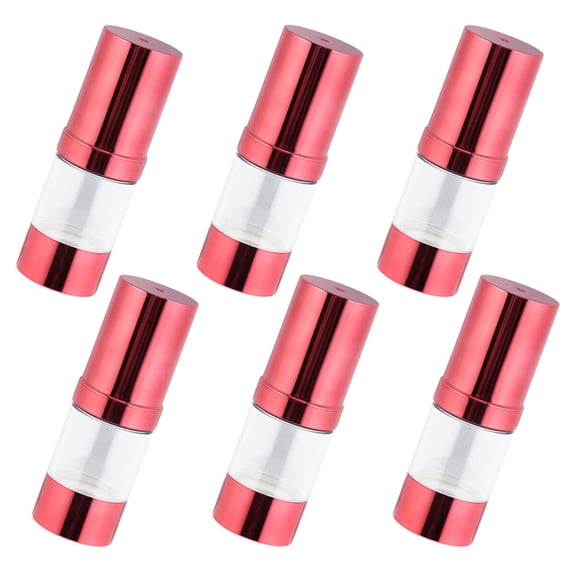 WRISTBIQUE 6-Pack Travel Lotion Dispenser Bottles, 0.5oz Portable Skincare Containers, Leak-Proof, Refillable, Compact Size 3.2cm