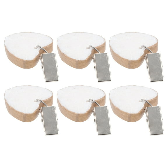 WRISTBIQUE 6Pcs White Marble Table Cloth Holders Tablecloth Clamp for Home and Restaurant Decor
