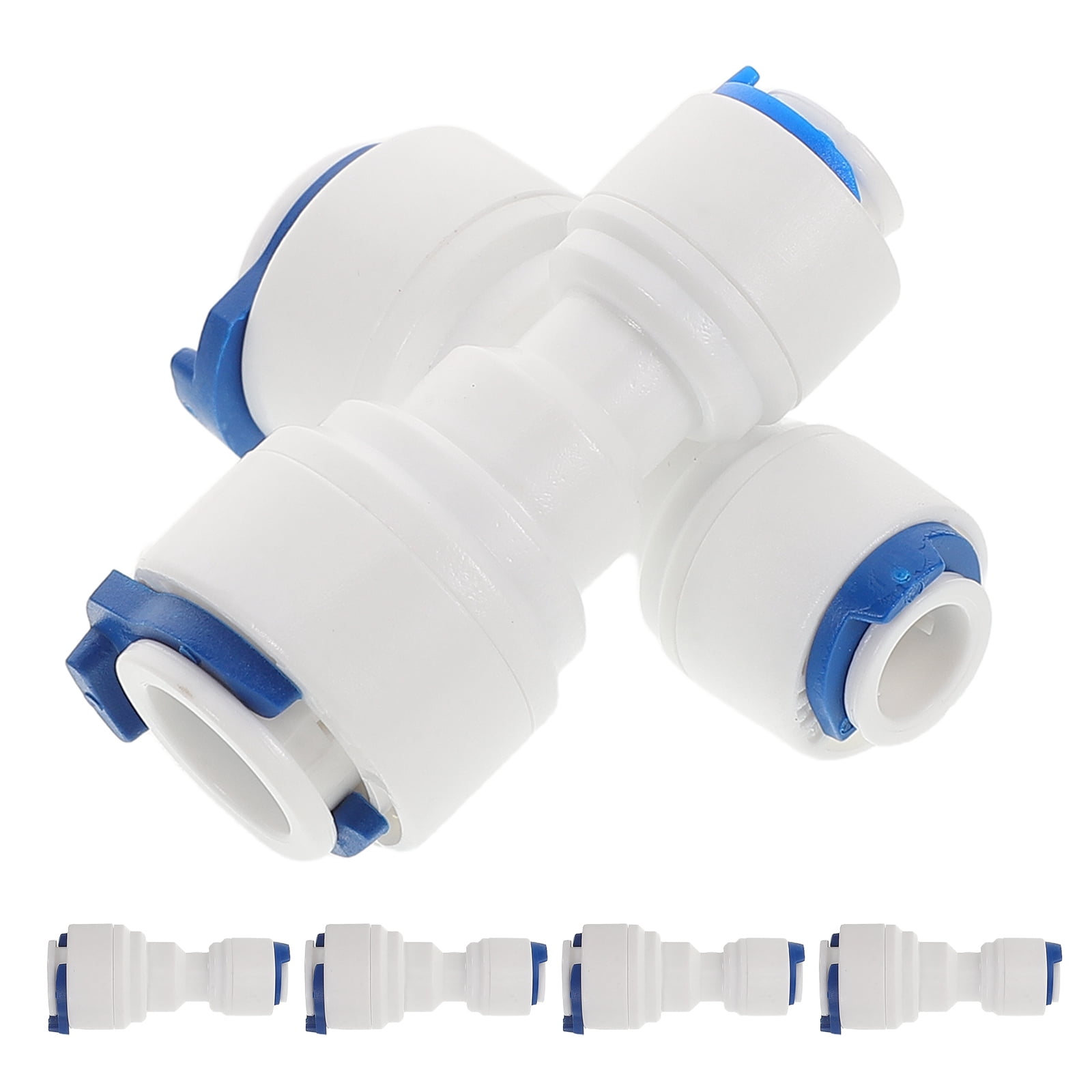 WRISTBIQUE 6-Pack White Push-to-Connect Water Tube Fittings for ...