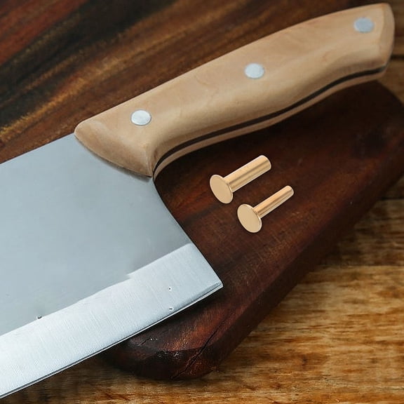 WRISTBIQUE Golden Copper Rivet Tool Kit for Knives - Secure Fit, and Versatile Application Set