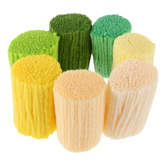 WRISTBIQUE 7Pcs Precut Latch Hook Yarn Assortment Acrylic Fiber for Beginner Craft Projects