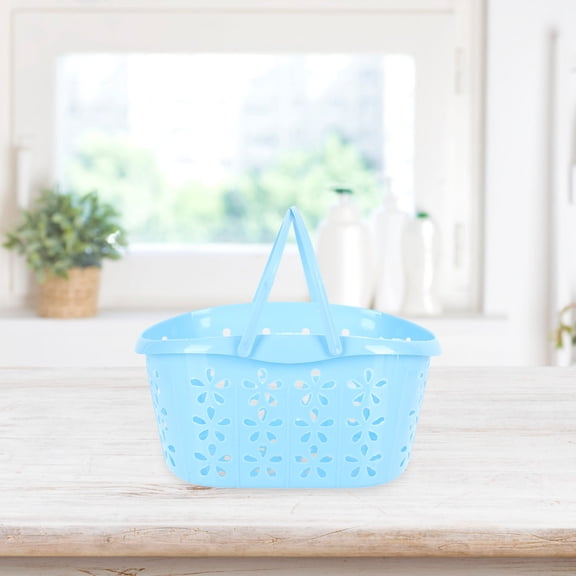 WRISTBIQUE 8Pcs Portable Plastic Fruit Basket Multi Functional Assorted Color Storage Organizer