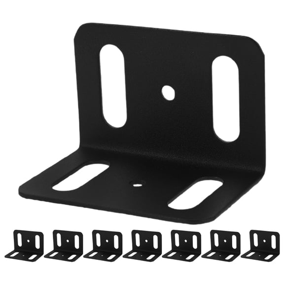 WRISTBIQUE 8Pcs L Shape Slotted Bracket Iron Corner Braces for Stability Enhancement on Furniture