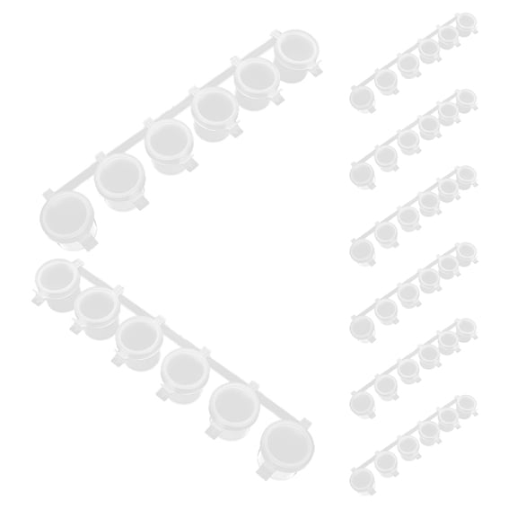 WRISTBIQUE 8pcs Clear Craft Storage Container With Transparent Plastic For Organized Storage At Home Crafting