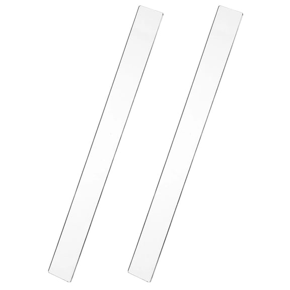 WRISTBIQUE 1Pair Transparent Acrylic Dough Rolling Pin Guides for Consistent Thickness Baking