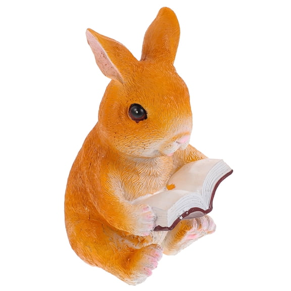 WRISTBIQUE Multi-Color Resin Rabbit Figurine Safe for All Aquariums Decorative