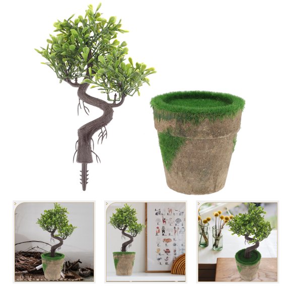 WRISTBIQUE Simulation Bonsai Ornament Artificial Pine Tree for Home Decor with Assorted Colors