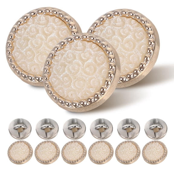 WRISTBIQUE Artistic Resin Sewing Buttons Flower Buttons For Diy Craft Projects 15pcs