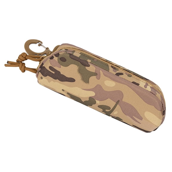 WRISTBIQUE Travel Sunglass Case Camouflage Nylon Material with Hook Lightweight Eyeglass Storage Box