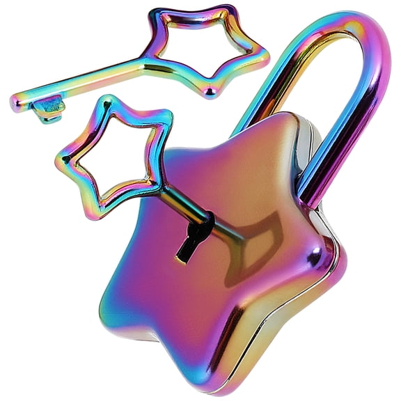 WRISTBIQUE -Shaped Padlock with Keys, Metal Lock for Crafting, Diary, Handbag, and Personal Security