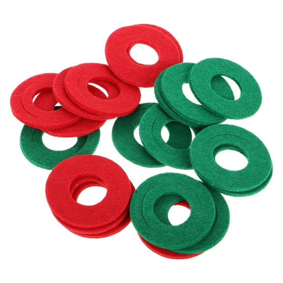 WRISTBIQUE 10Pairs Battery Terminal Protector Fiber Washers Felt Pads in Red and Green for Vehicle Use