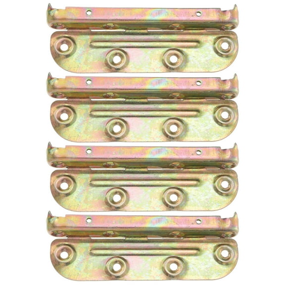 WRISTBIQUE Bed Rail Fasteners 4Sets Iron Bed Frame Brackets Adapter for Replacing Old and Damaged Brackets