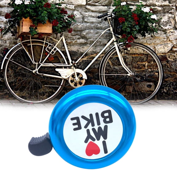 WRISTBIQUE Bike Ring Bell Crisp Ring Tone Blue Aluminum Safety Accessory for Cars