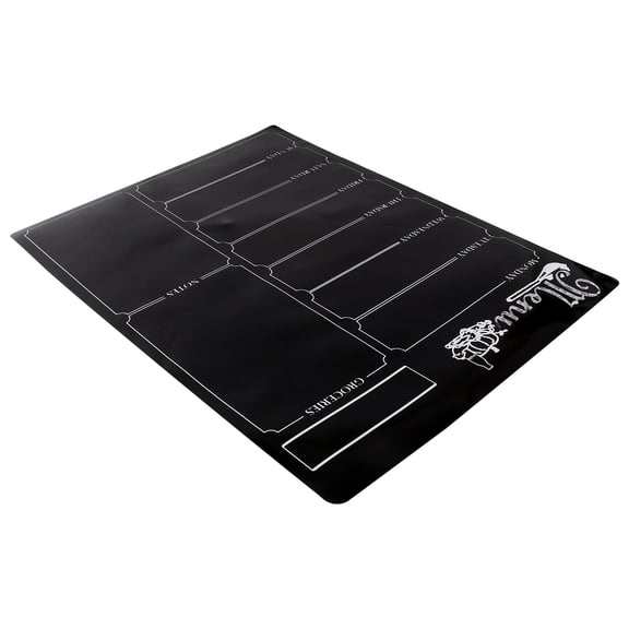 WRISTBIQUE Black Magnetic Meal Menu for Fridge, Undated Weekly Meal Planner for Planning