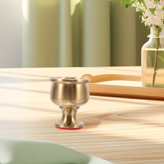 WRISTBIQUE Brass Offering Cup Metal Decorative Cup for Desktop Storage and Tabletop Accessories