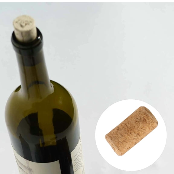 WRISTBIQUE 50pcs Brown Cork Wine Bottle Stoppers Softwood Plugs for Home, Restaurant, Bar, Sealing and Preservation
