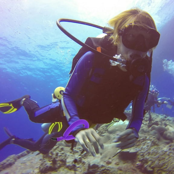 WRISTBIQUE Purple Neoprene Floating Camera Wrist Strap for Underwater Activities