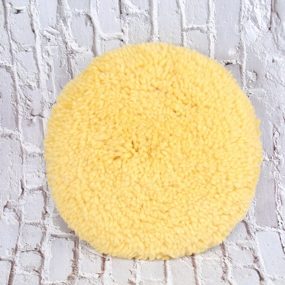 WRISTBIQUE Buffer Polisher for Car Detailing Waxing Wool Wheel Yellow 1Pcs