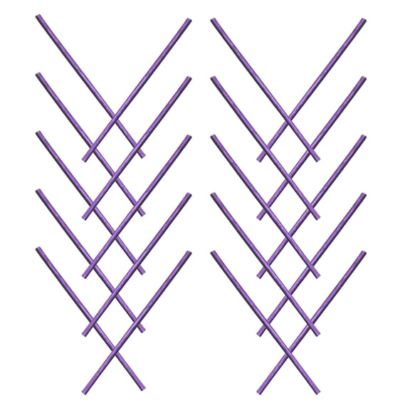WRISTBIQUE Purple Car Air Conditioning Decorative Soft Rubber for Stylish Interiors 20Pcs