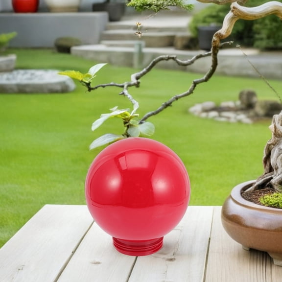 WRISTBIQUE Ceiling Globe Cover Red Acrylic Waterproof Design for Party Lighting and Spring Garden Decor