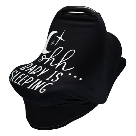 WRISTBIQUE Children's Breastfeeding Blanket Stroller Cover Black 1Pack for Shopping