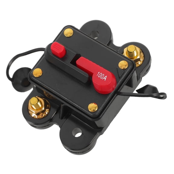 WRISTBIQUE Marine Circuit Breaker for Boat and Car Audio Systems Compact Black 100 Amp