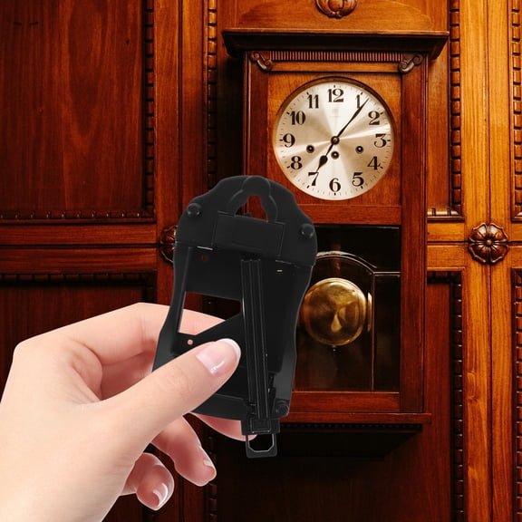 WRISTBIQUE Black ABS Clock Movement Replacement for Wall & Pendulum Clocks, Easy Install, Repair Part, 1 Piece