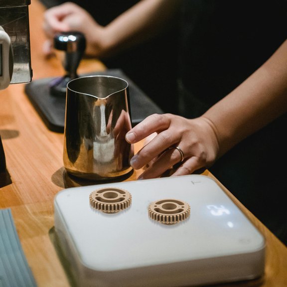 WRISTBIQUE Milk Tea Sealing Machine Gear for Kitchen Plastic Universal Compatibility Grey Quick Sealing Easy Installation